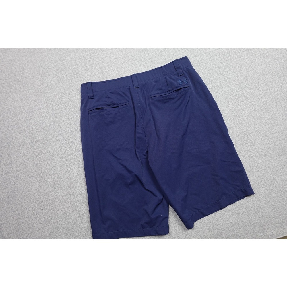 Under Armour Shorts Mens 34 Blue Golf HeatGear Stretch 11 Inseam Lightweight